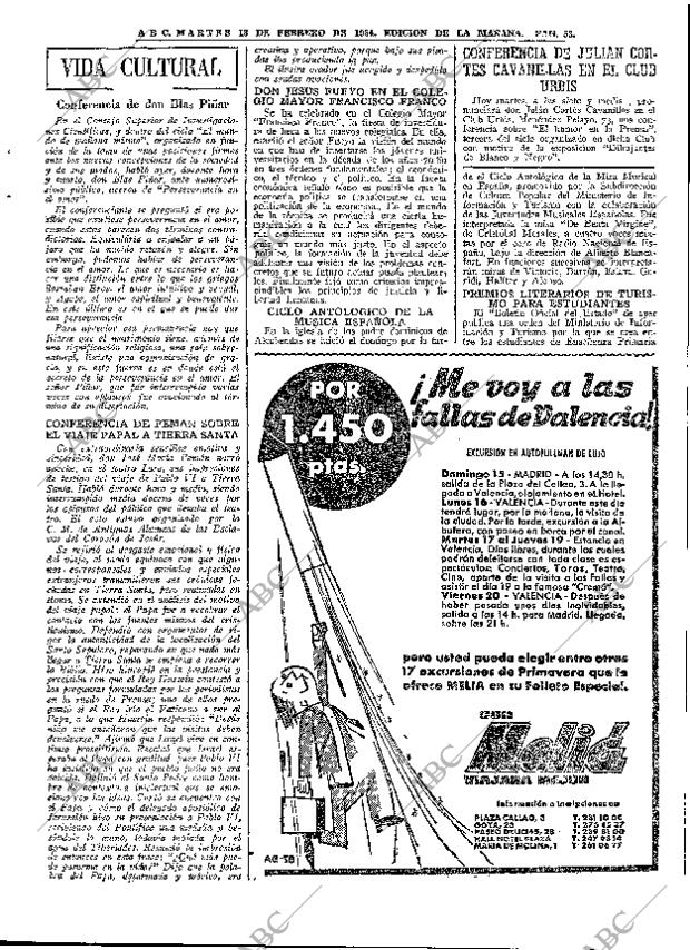 ABC MADRID 18-02-1964 página 53