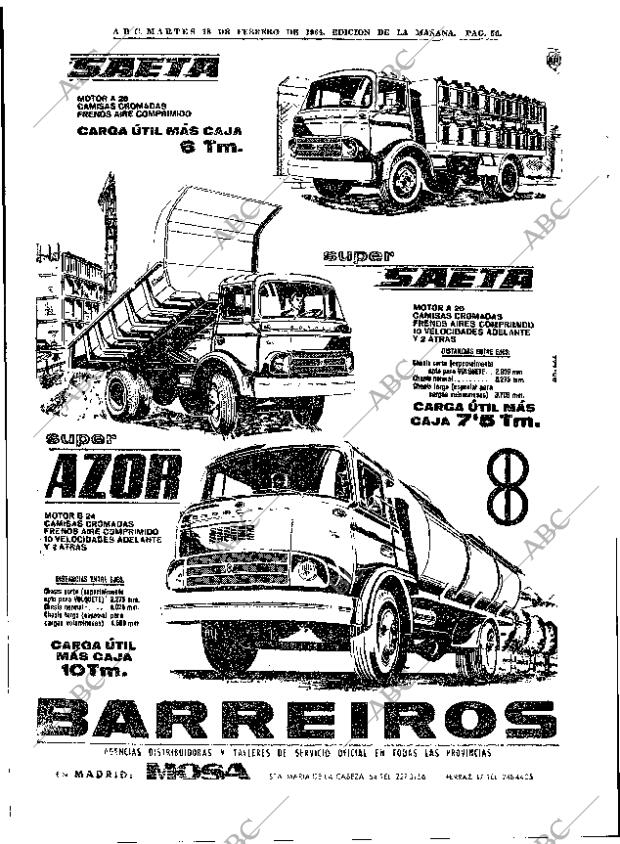 ABC MADRID 18-02-1964 página 56