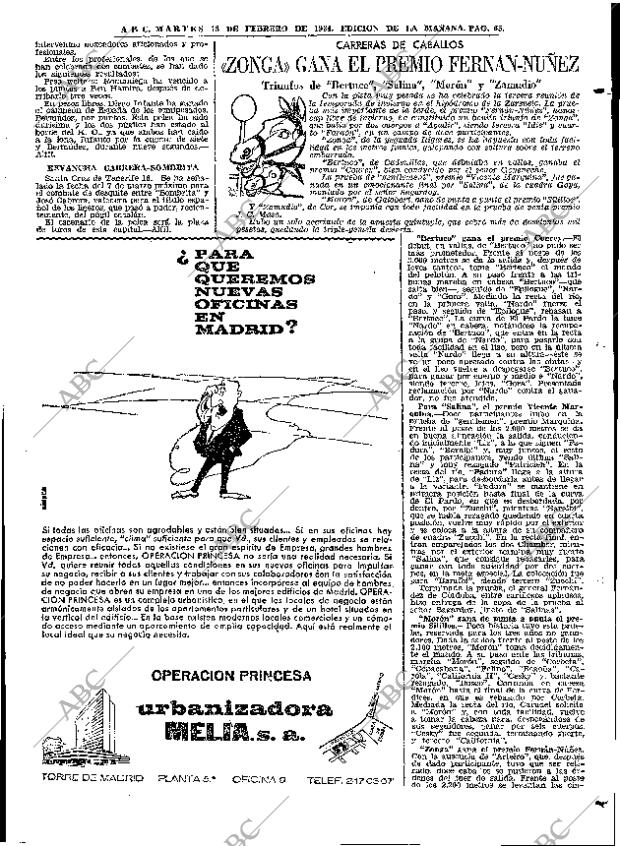 ABC MADRID 18-02-1964 página 65