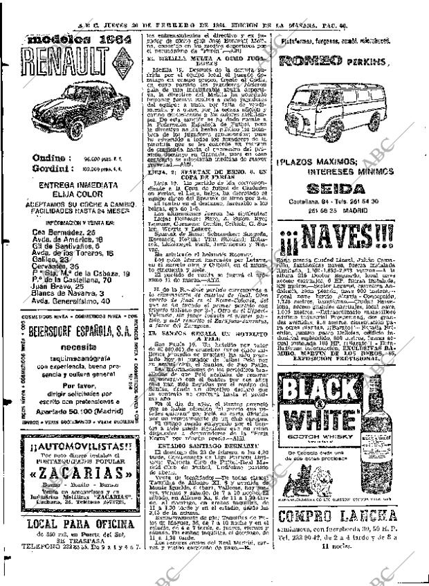 ABC MADRID 20-02-1964 página 60