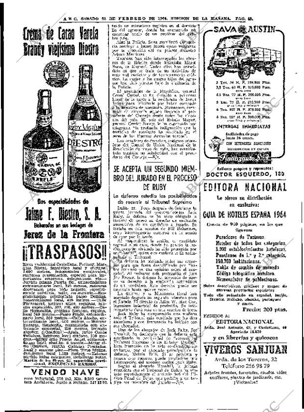 ABC MADRID 22-02-1964 página 48