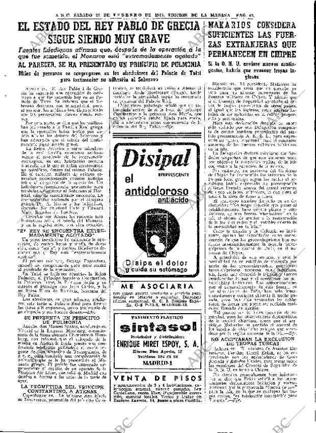 ABC MADRID 22-02-1964 página 49