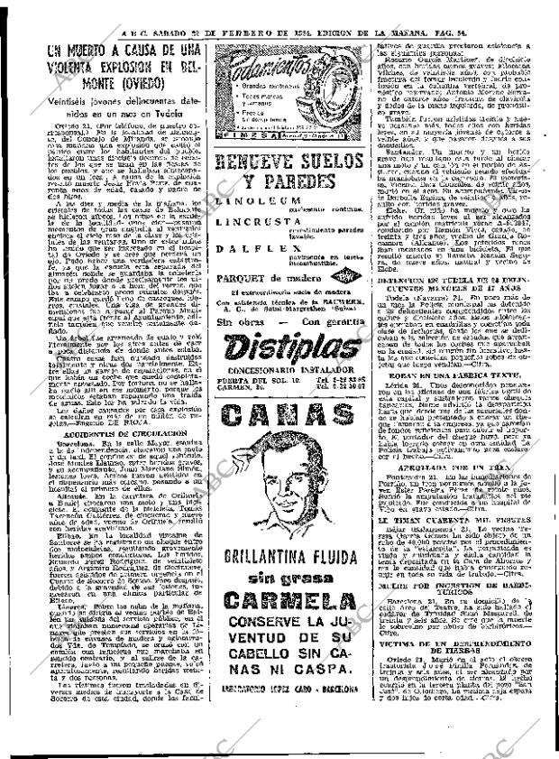 ABC MADRID 22-02-1964 página 54