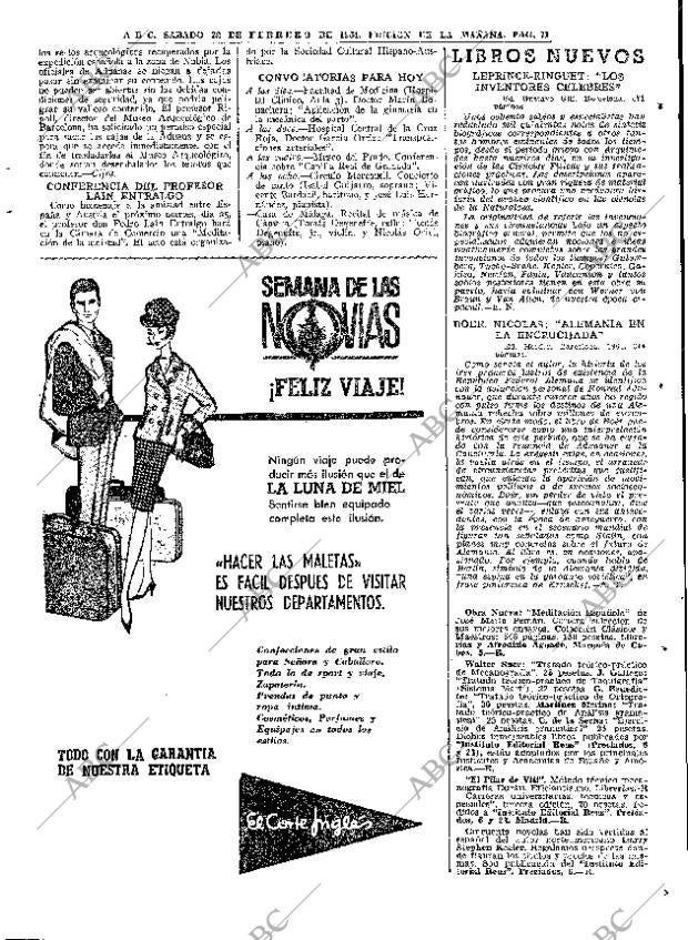 ABC MADRID 22-02-1964 página 71