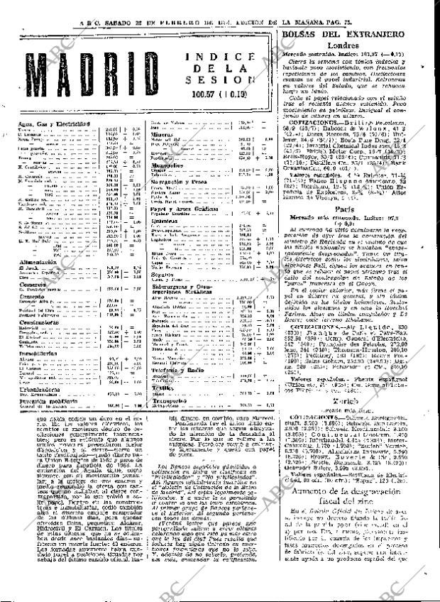 ABC MADRID 22-02-1964 página 73