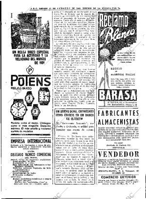 ABC MADRID 22-02-1964 página 74