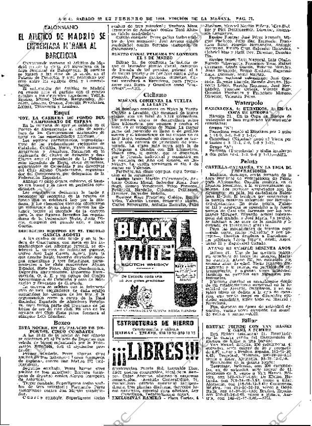 ABC MADRID 22-02-1964 página 77
