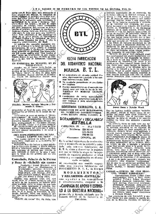 ABC MADRID 22-02-1964 página 80