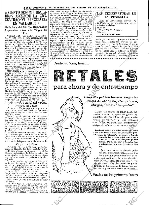 ABC MADRID 23-02-1964 página 69