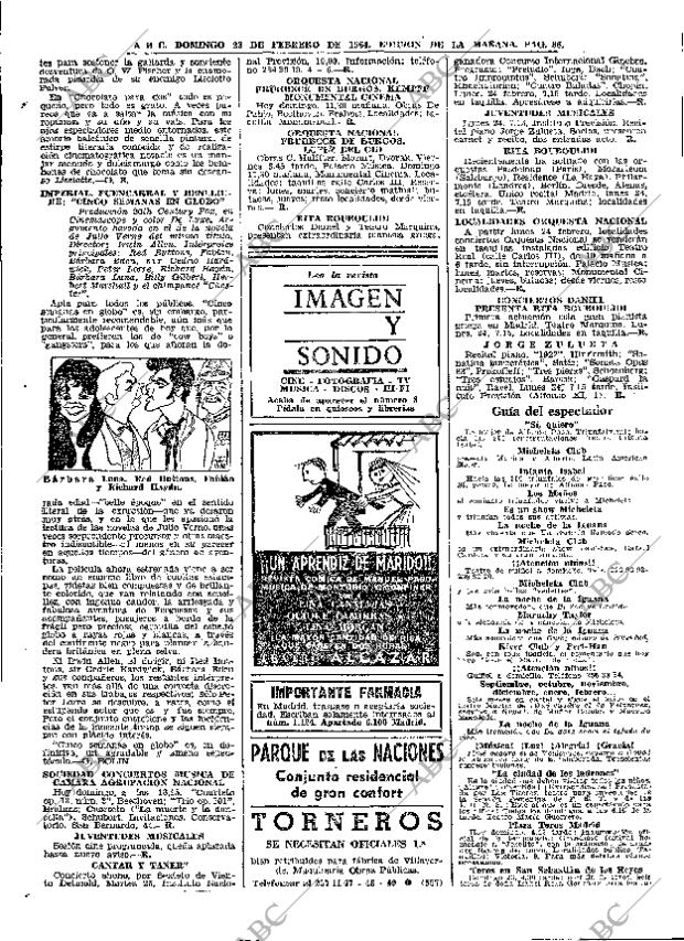 ABC MADRID 23-02-1964 página 86