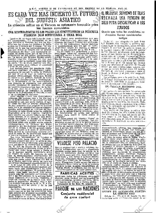 ABC MADRID 25-02-1964 página 33