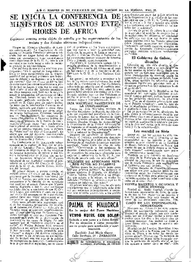 ABC MADRID 25-02-1964 página 37