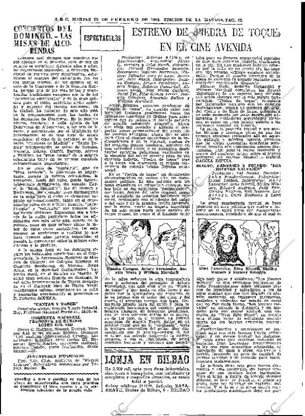 ABC MADRID 25-02-1964 página 63