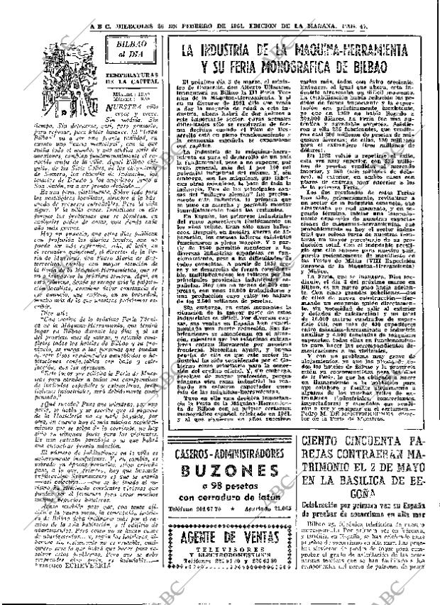 ABC MADRID 26-02-1964 página 47