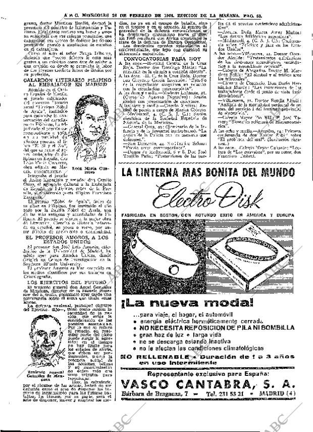 ABC MADRID 26-02-1964 página 53