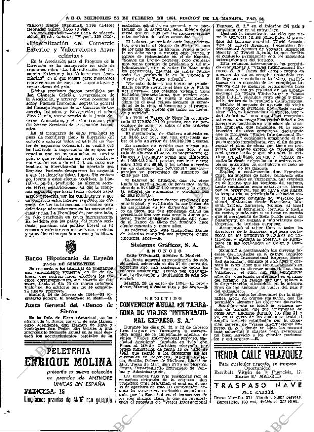 ABC MADRID 26-02-1964 página 56