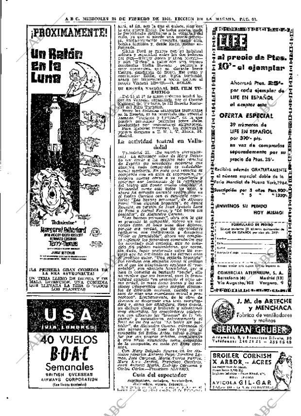 ABC MADRID 26-02-1964 página 62