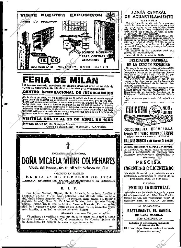 ABC MADRID 26-02-1964 página 78