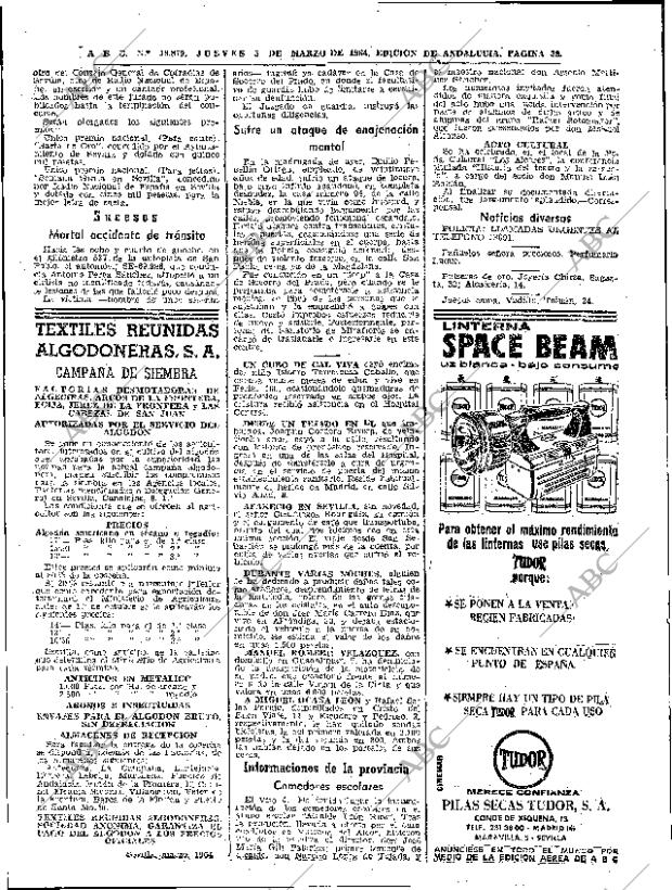 ABC SEVILLA 05-03-1964 página 38