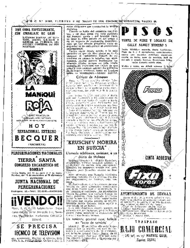 ABC SEVILLA 06-03-1964 página 18