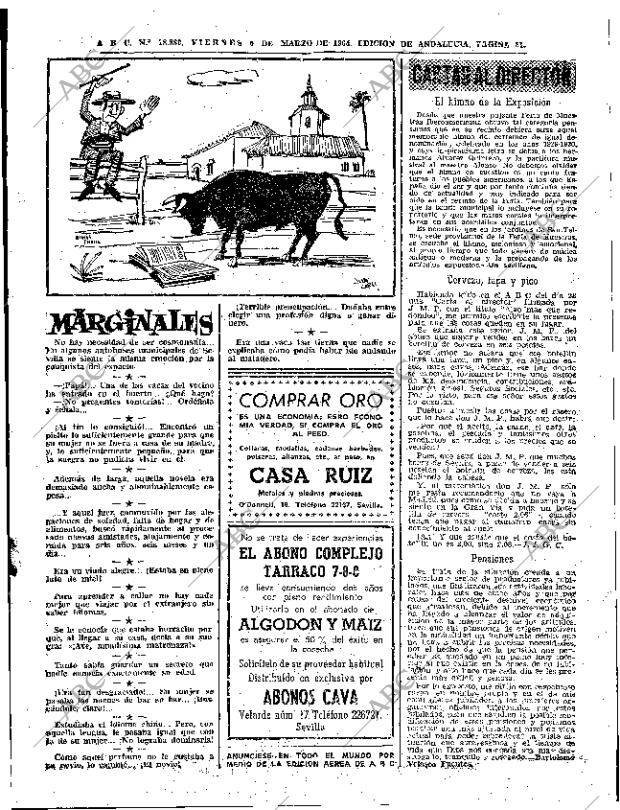 ABC SEVILLA 06-03-1964 página 31