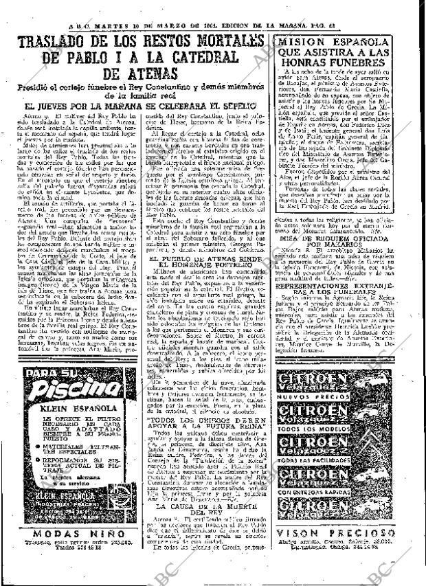 ABC MADRID 10-03-1964 página 43