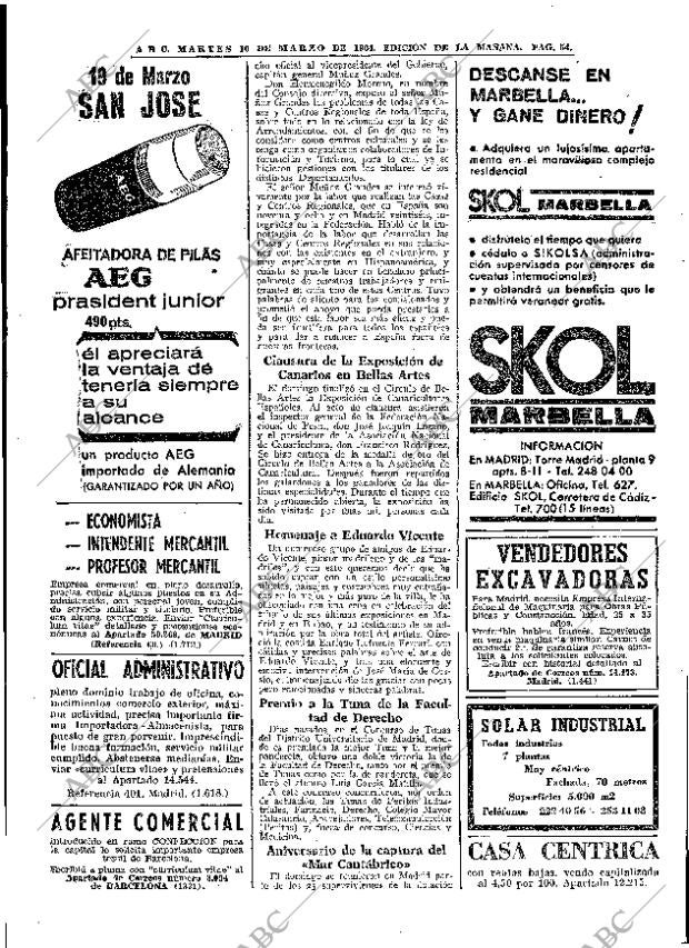 ABC MADRID 10-03-1964 página 54