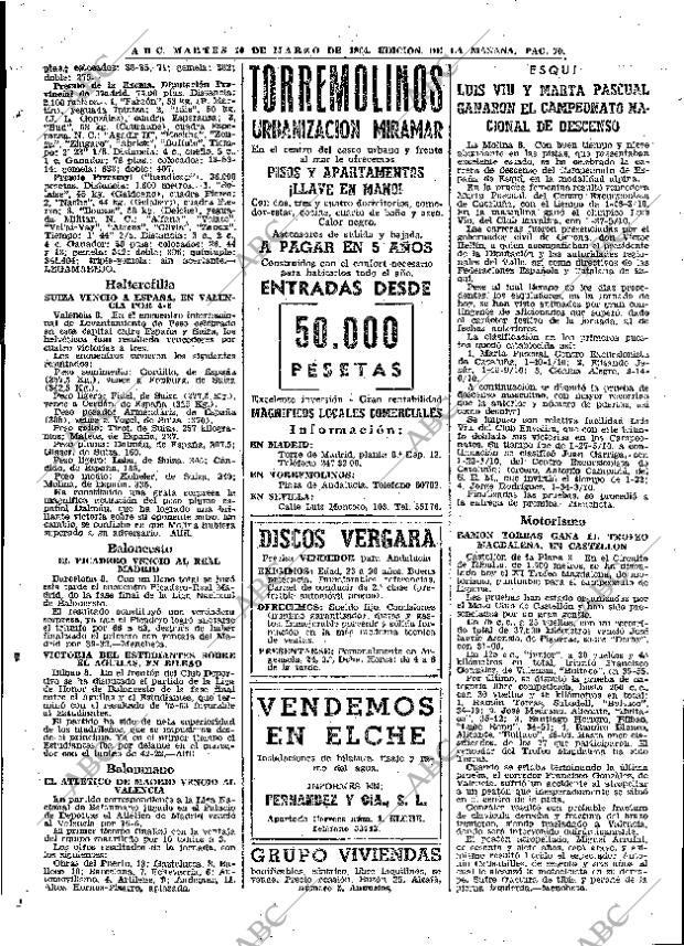 ABC MADRID 10-03-1964 página 70