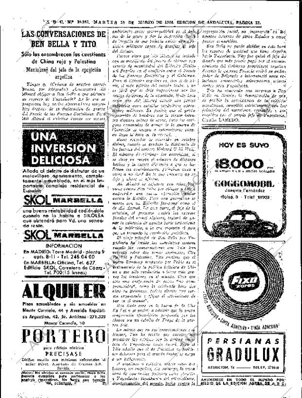 ABC SEVILLA 10-03-1964 página 22