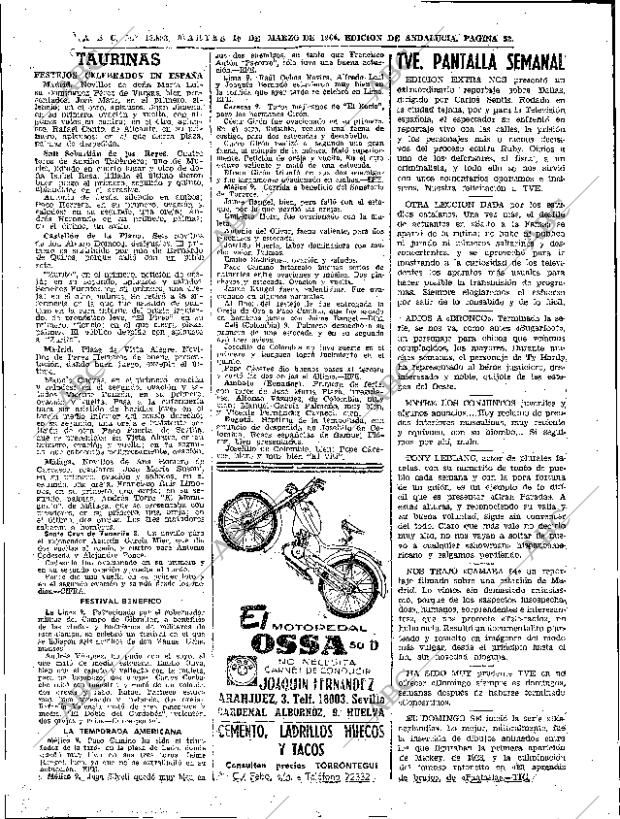 ABC SEVILLA 10-03-1964 página 52