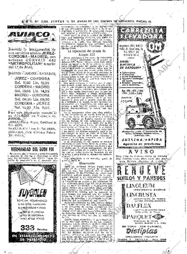 ABC SEVILLA 12-03-1964 página 42