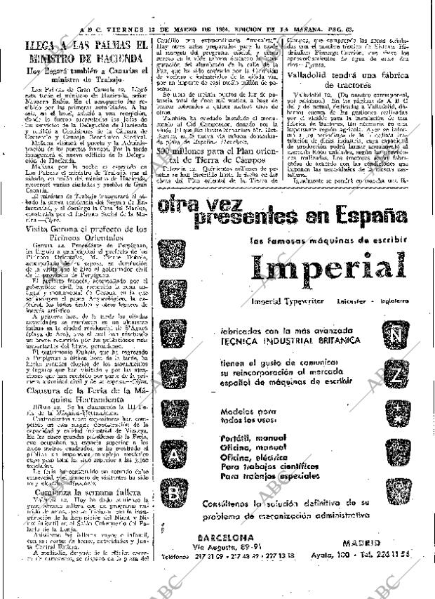 ABC MADRID 13-03-1964 página 63