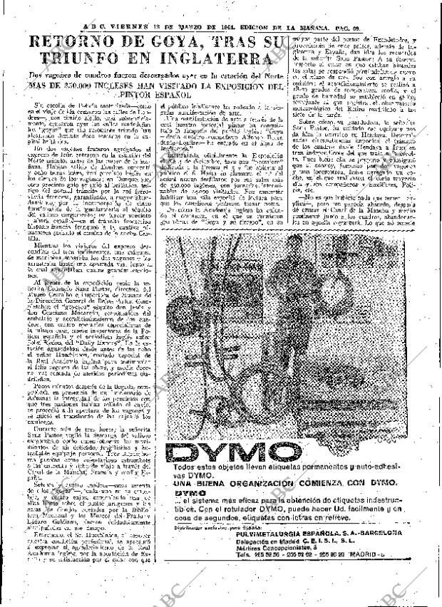 ABC MADRID 13-03-1964 página 69