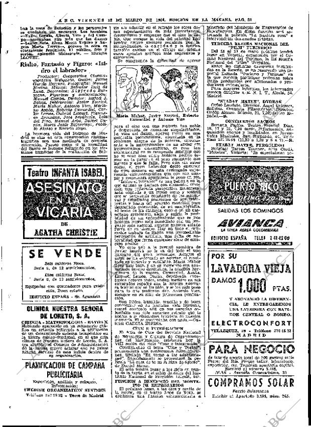 ABC MADRID 13-03-1964 página 80