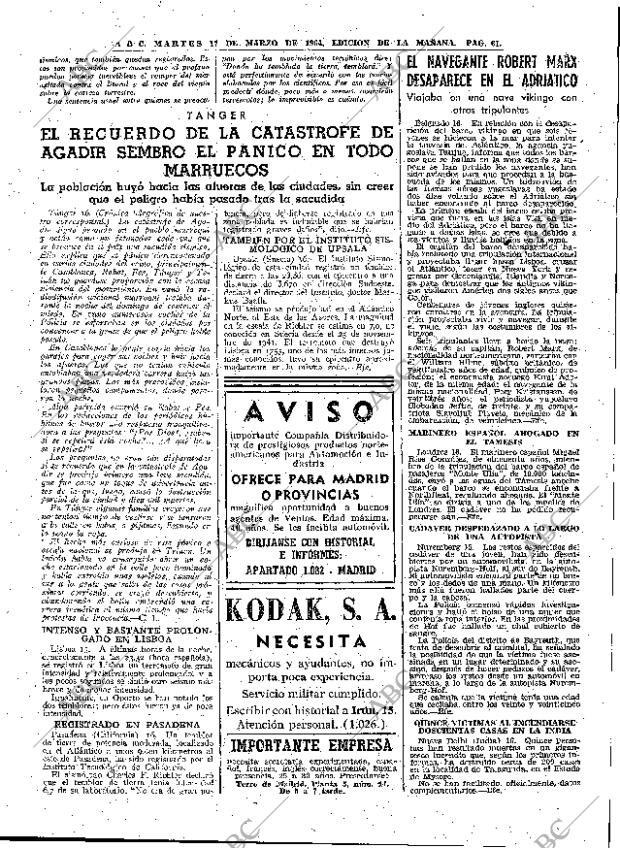 ABC MADRID 17-03-1964 página 61