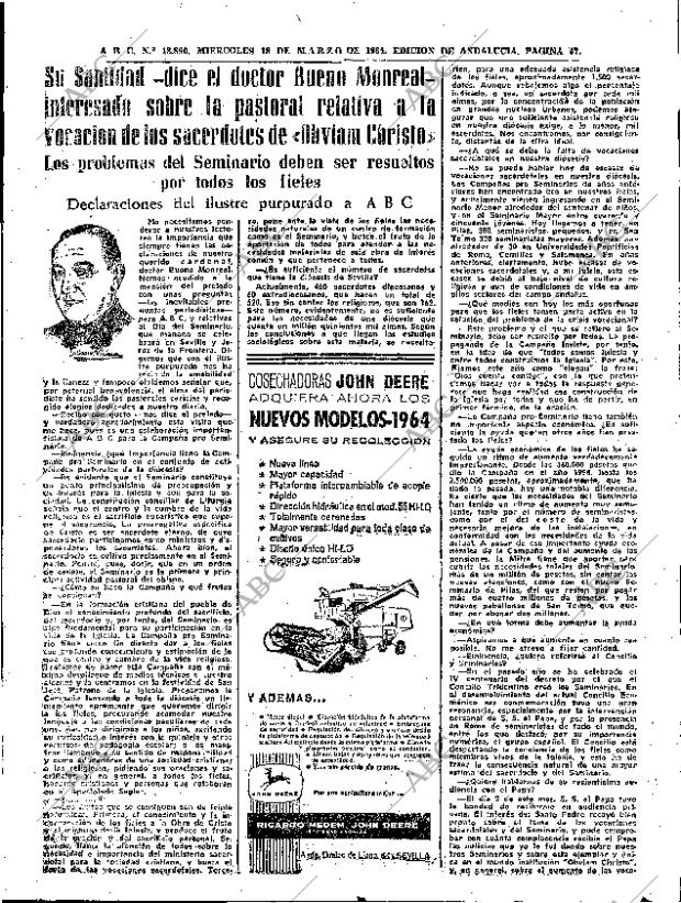 ABC SEVILLA 18-03-1964 página 47