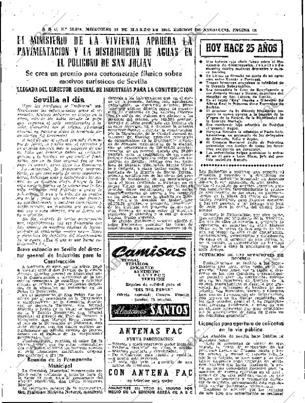 ABC SEVILLA 18-03-1964 página 63