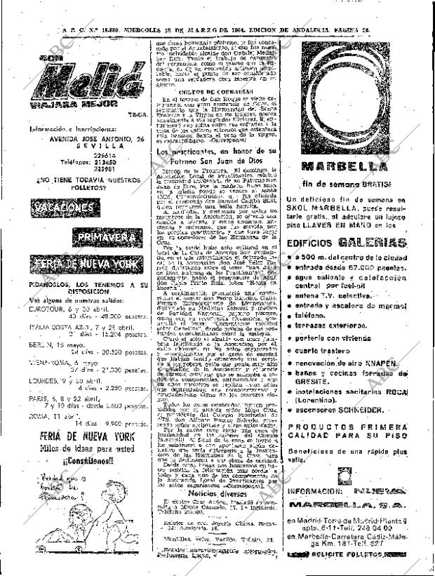 ABC SEVILLA 18-03-1964 página 66