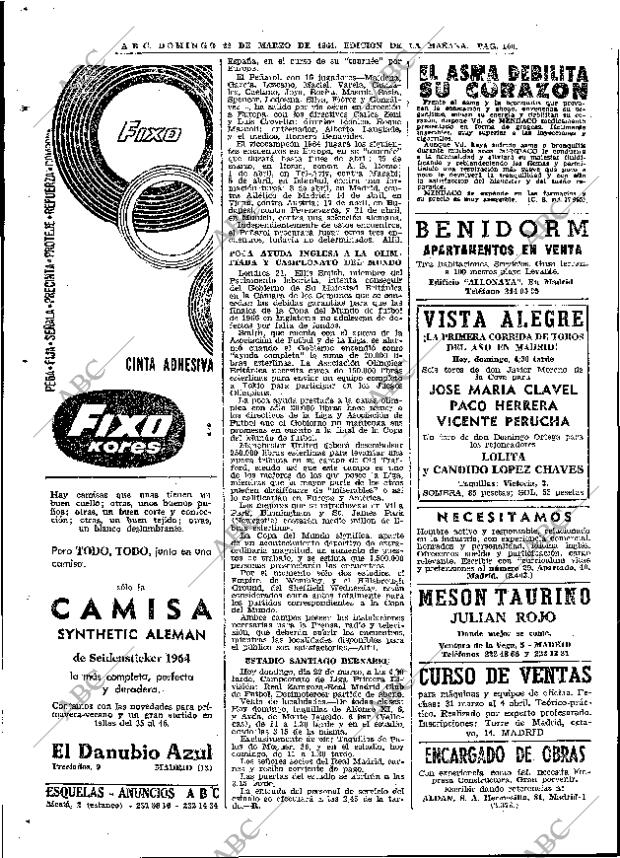 ABC MADRID 22-03-1964 página 100