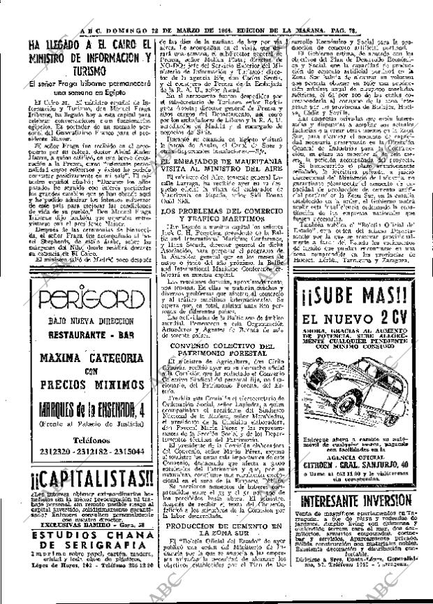 ABC MADRID 22-03-1964 página 78