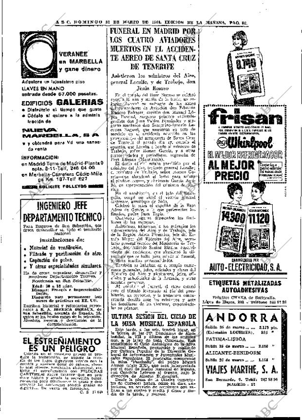 ABC MADRID 22-03-1964 página 86