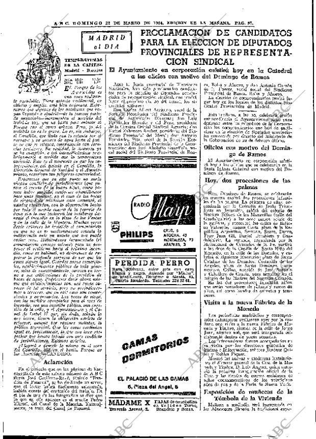 ABC MADRID 22-03-1964 página 87