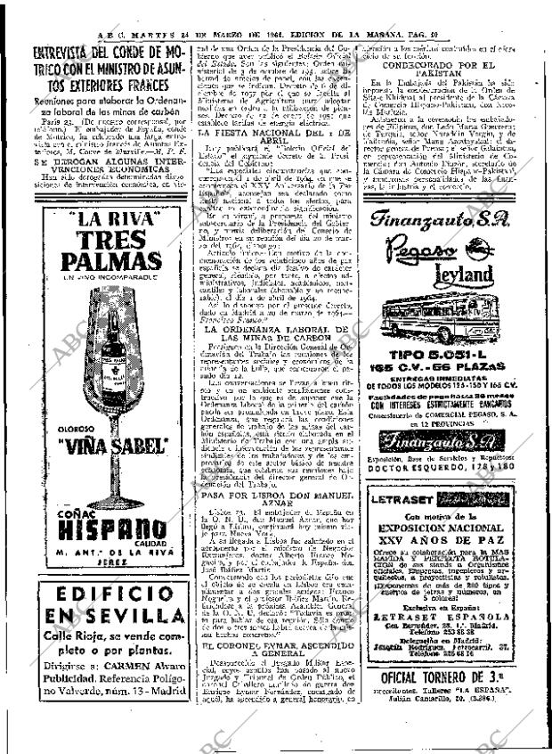 ABC MADRID 24-03-1964 página 40