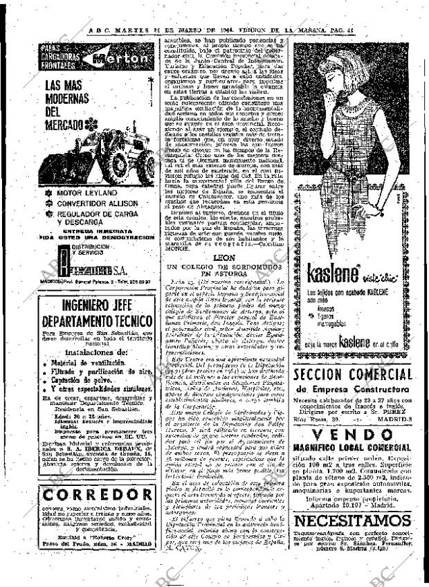 ABC MADRID 24-03-1964 página 44