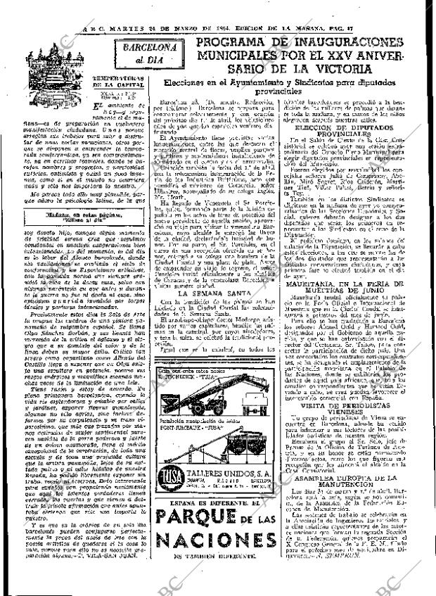 ABC MADRID 24-03-1964 página 47
