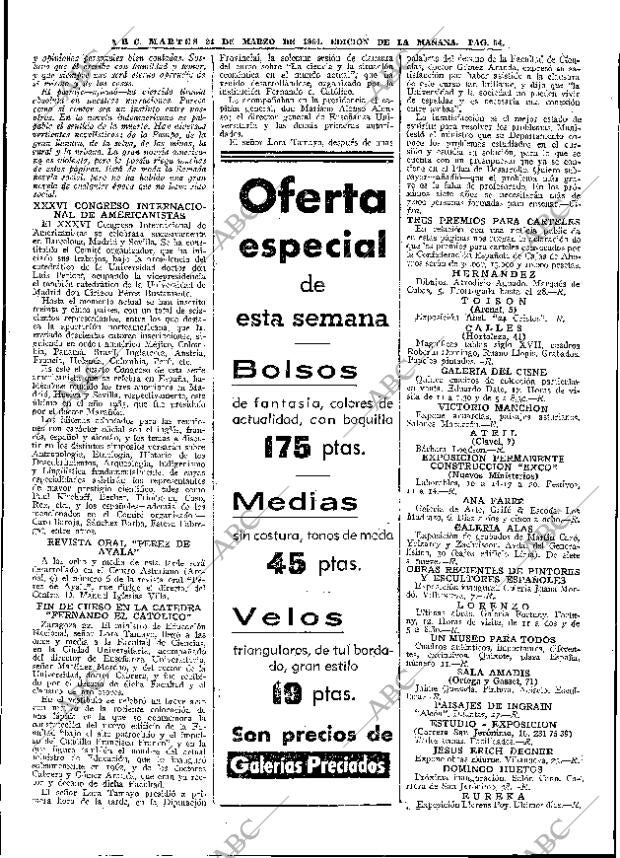 ABC MADRID 24-03-1964 página 54