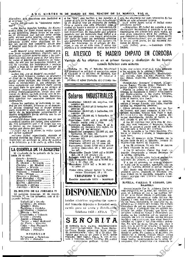 ABC MADRID 24-03-1964 página 61