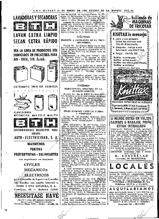 ABC MADRID 24-03-1964 página 66