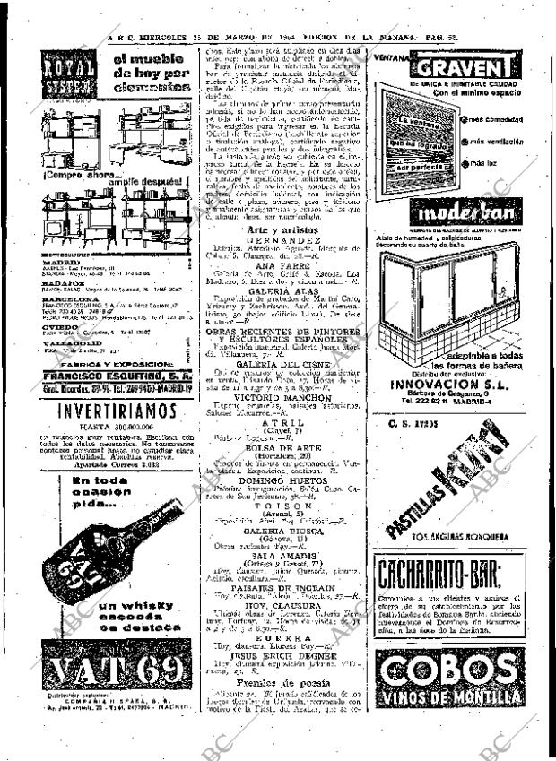 ABC MADRID 25-03-1964 página 52