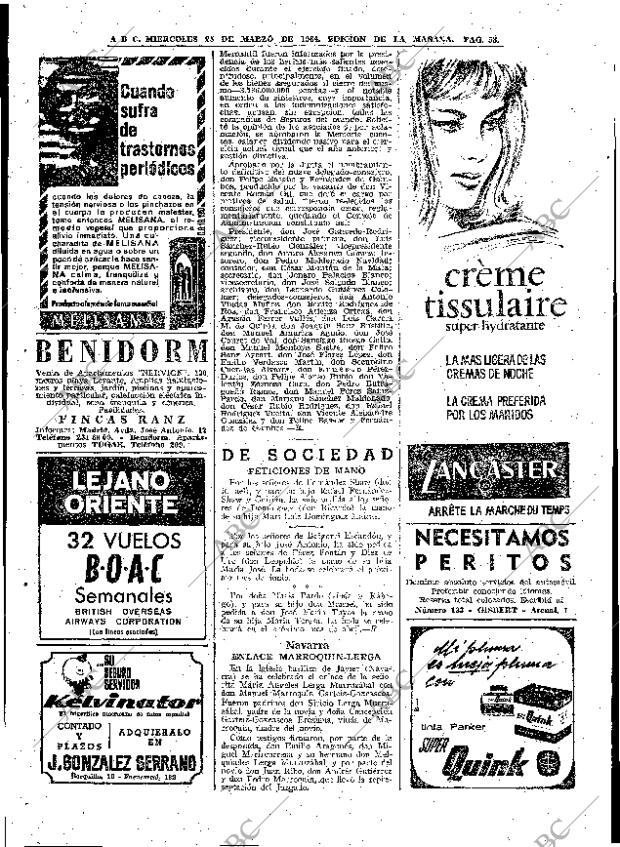 ABC MADRID 25-03-1964 página 58